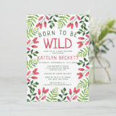 野生生まれのボホの赤ちゃんシャワー 招待状 (スタンド正面)