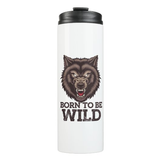 野生生まれの狼になる：未踏のアルファ・スピリット タンブラー (正面)