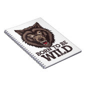 野生生まれの狼になる：未踏のアルファ・スピリット ノートブック (右側)