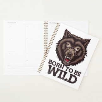 野生生まれの狼になる：未踏のアルファ・スピリット プランナー手帳