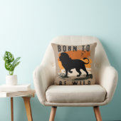 野生生まれの獅子の動物 クッション (椅子)