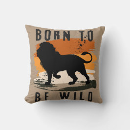 野生生まれの獅子の動物 クッション