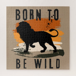 野生生まれの獅子の動物 ジグソーパズル