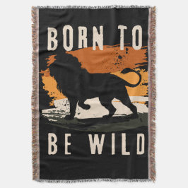 野生生まれの獅子の動物 スローブランケット