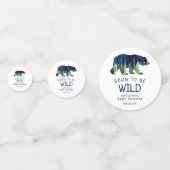 野生生まれの赤ちゃんシャワー写真になる コンフェッティ (正面)