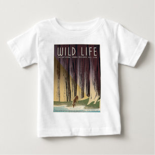 野生生活-国立公園は全ての生活を保存しています。 ベビーTシャツ
