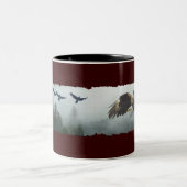 野生生物と自然マグ ツートーンマグカップ (中央)