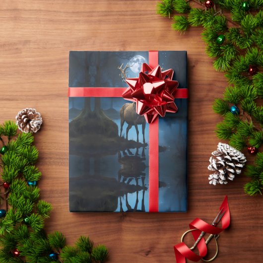 野生生物と自然 ラッピングペーパー (クリスマスギフト)