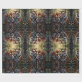 野生生物と自然 ラッピングペーパー (フラット)