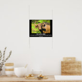 野生生物のやる気を起こさせるポスター水牛チームワーク ポスター (キッチン)