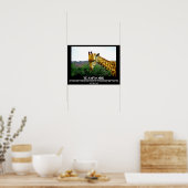 野生生物のやる気を起こさせるポスターGiraffe Teamwork ポスター (キッチン)