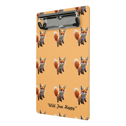 「野生生物のキツネ疑問に思」 ミニクリップボード (アングル2)