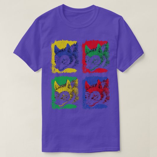野生生物のクールハイエナス Tシャツ (デザイン正面)