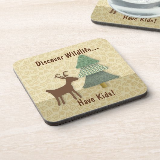 野生生物のコルクコースターを発見 コースター (左側)