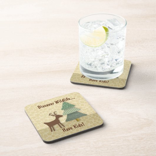 野生生物のコルクコースターを発見 コースター (右側)