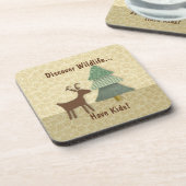 野生生物のコルクコースターを発見 コースター (左側)