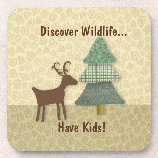 野生生物のコルクコースターを発見 コースター (正面)