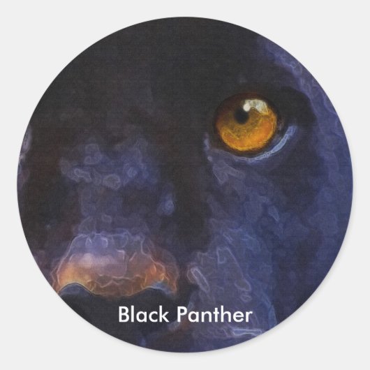 野生生物のサポーターと動物を愛するギフトアイテム ラウンドシール (正面)