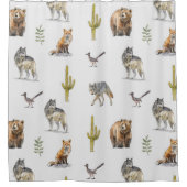 野生生物のシャワーカーテン シャワーカーテン (正面)