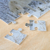 野生生物のパズル – ウルフ ジグソーパズル (側面)