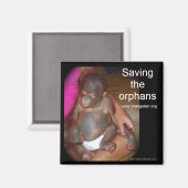 野生生物のベビー救:孤児 マグネット (正面/裏面)
