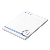 野生生物のホッキョクグマのノートパッド ノートパッド (回転)