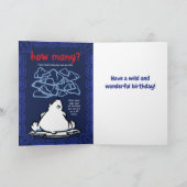 野生生物のホッキョクグマパズルグリーティングカード カード (内部)