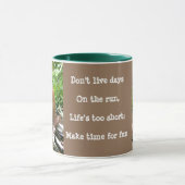 野生生物のレッスン：人生の短い、おもしろい マグカップ (中央)