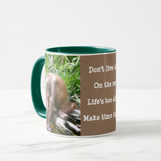 野生生物のレッスン：人生の短い、おもしろい マグカップ (正面左)