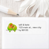 野生生物のロブバード差出人住所ラベル ラベル (インサイチュ)