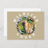 野生生物の恋人が発見されたハイエナ ポストカード (正面/裏面)