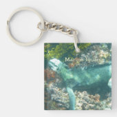 野生生物の海洋イグアナ キーホルダー (正面)