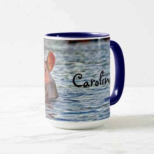 野生生物の海馬の水写真 マグカップ (正面右)