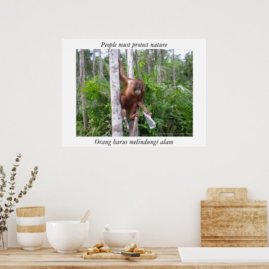 野生生物の自然保全 ポスター (キッチン)