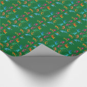 野生生物の虫類爬虫類エコ自然 ラッピングペーパー (角)