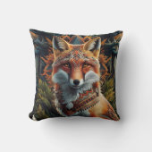 野生生物の部族キツネ クッション (正面)