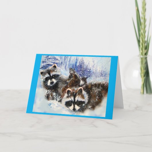 野生生物をテーマにしたカ空白のード カード (正面)