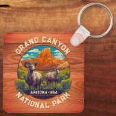 野生生物アットグランドキャニオン国立公園アリゾナ キーホルダー (裏面)