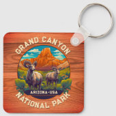 野生生物アットグランドキャニオン国立公園アリゾナ キーホルダー (裏面)