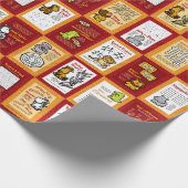 野生生物アフリカパズル包装紙 ラッピングペーパー (角)