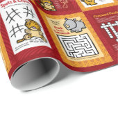 野生生物アフリカパズル包装紙 ラッピングペーパー (ロールコーナー)