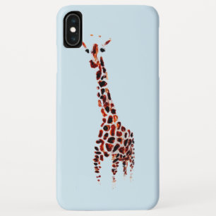 野生生物アートキリン iPhone XS MAXケース