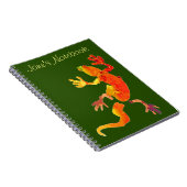 野生生物エコゲッコトカゲ爬虫類 ノートブック (右側)