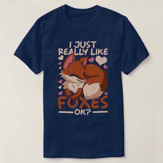 野生生物キツネーおもしろいバーフォレストアニマルキツネ Tシャツ (デザイン正面)