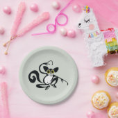 野生生物クール- Aye-aye -ハッピーバースデー- ペーパープレート (パーティー)