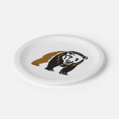 野生生物クール- GRIZZLY Bear -自然-パーティー ペーパープレート (アングル)