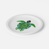 野生生物クール- Sea TURTLE -自然-パーティー ペーパープレート (アングル)