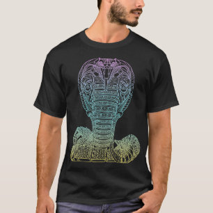 野生生物コブラ幾何学ヘビ動物の愛Rescu Tシャツ