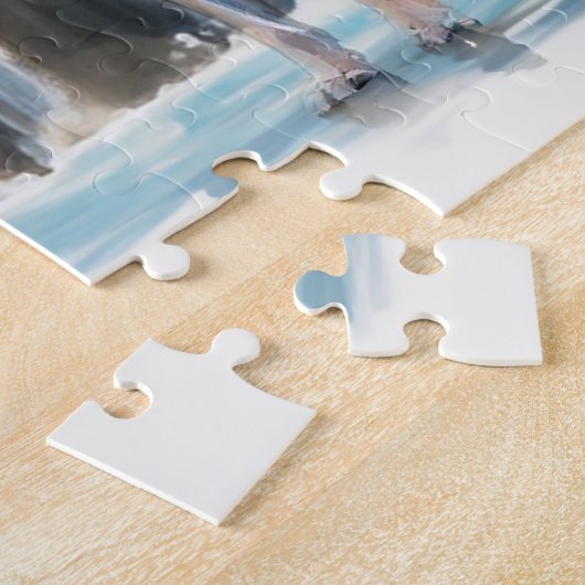 野生生物コラージュ ジグソーパズル (側面)