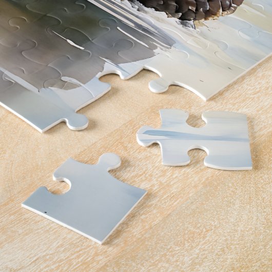 野生生物セレニティウォーターカラーヒッポ ジグソーパズル (側面)